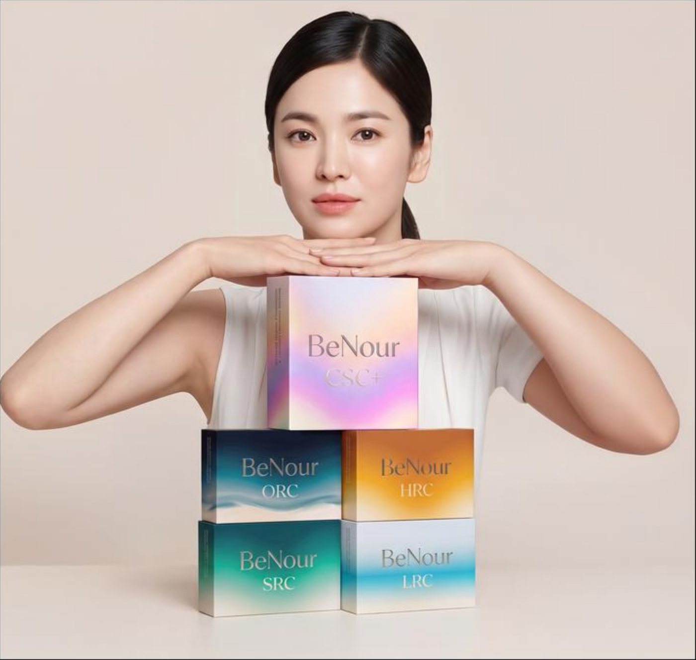 BeNour brand scene with the five cartons